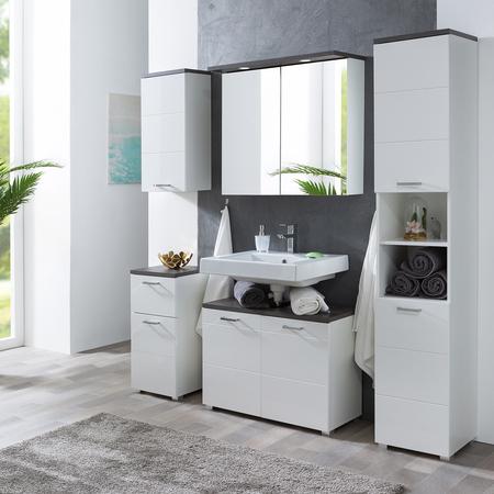 IDEA nábytek Koupelnová sestava PRAYA bílá/beton