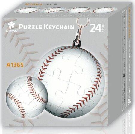 PINTOO Puzzle klíčenka Baseballový míč 24 dílků