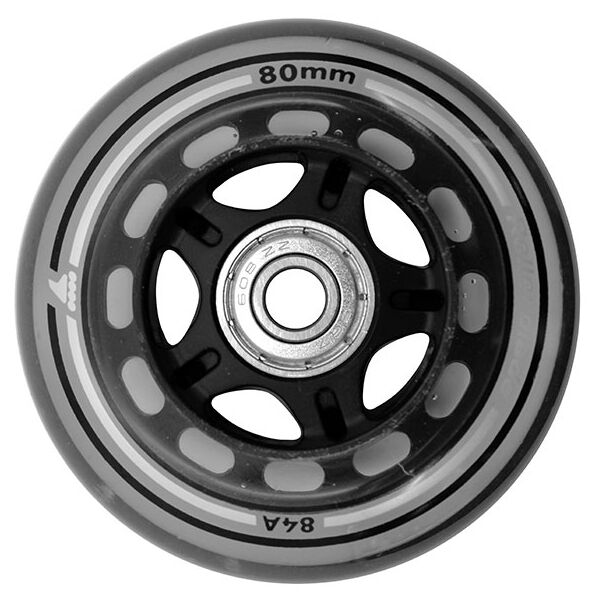 Rollerblade 80MM/SG7 WHEEL/BEARING XT (8PCS) Inline kolečka, šedá, velikost