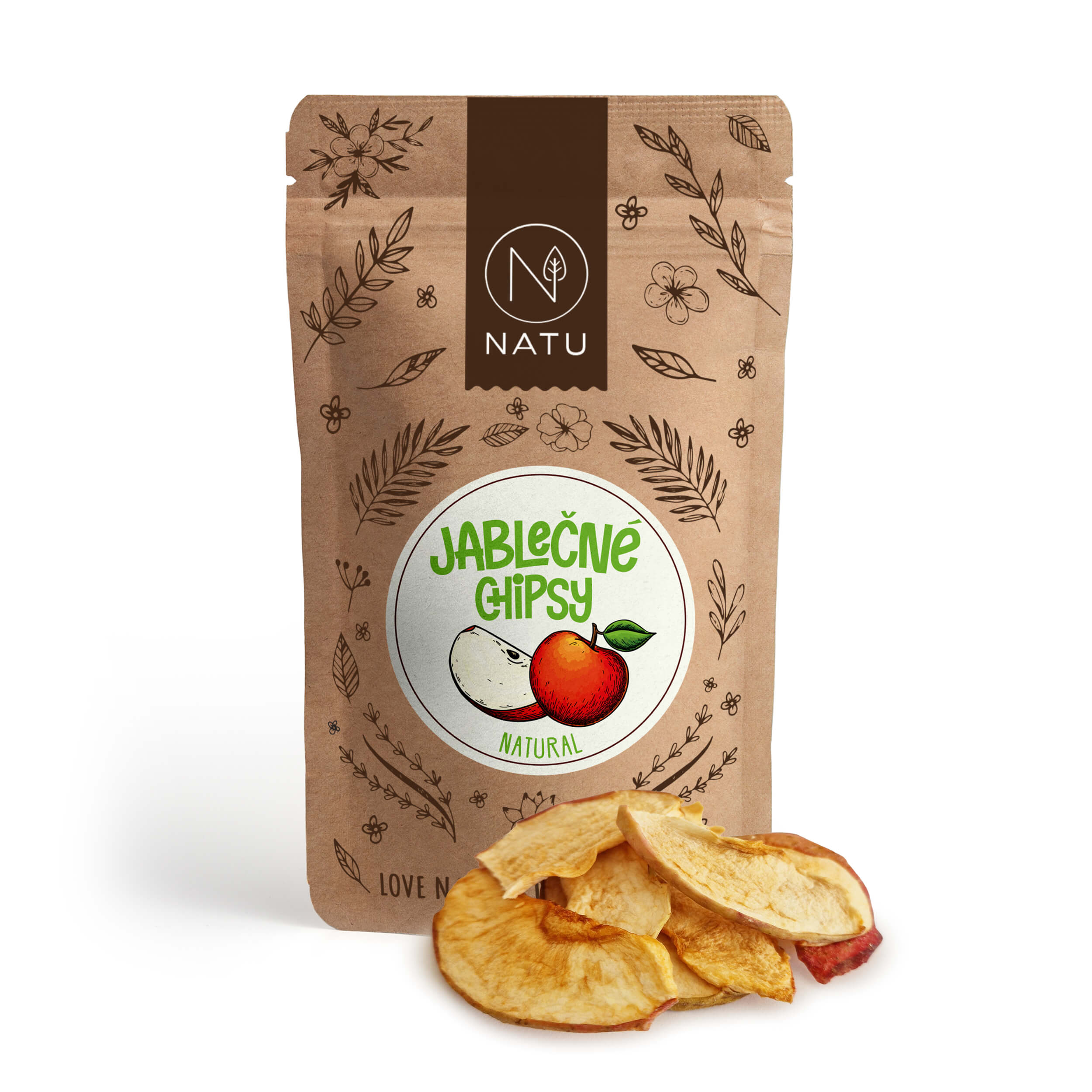 NATU Jablečné chipsy natural 70g
