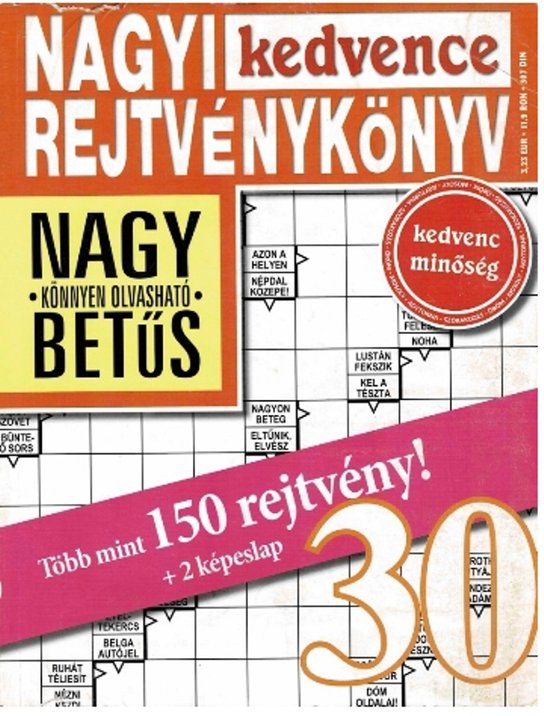 Nagyi kedvence rejtvénykönyv 30
