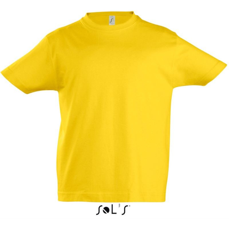 Dětské tričko krátký rukáv Sols - žluté, 5-6 let