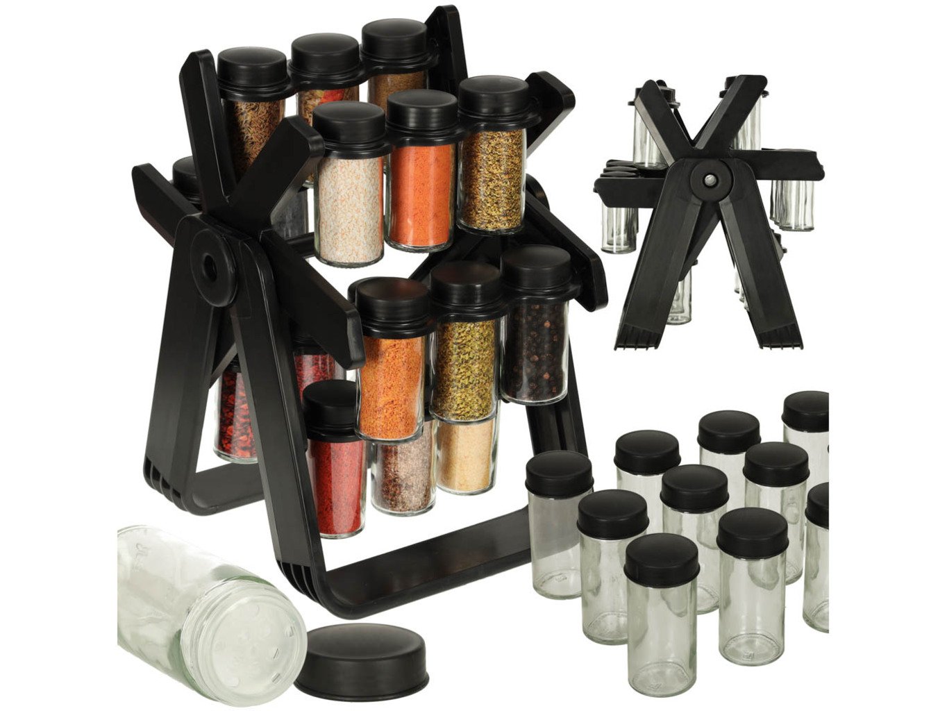 Organizér na koření - otočný stojan 360°