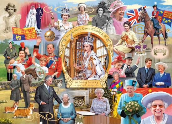 GIBSONS Puzzle Královna Alžběta II. 1000 dílků