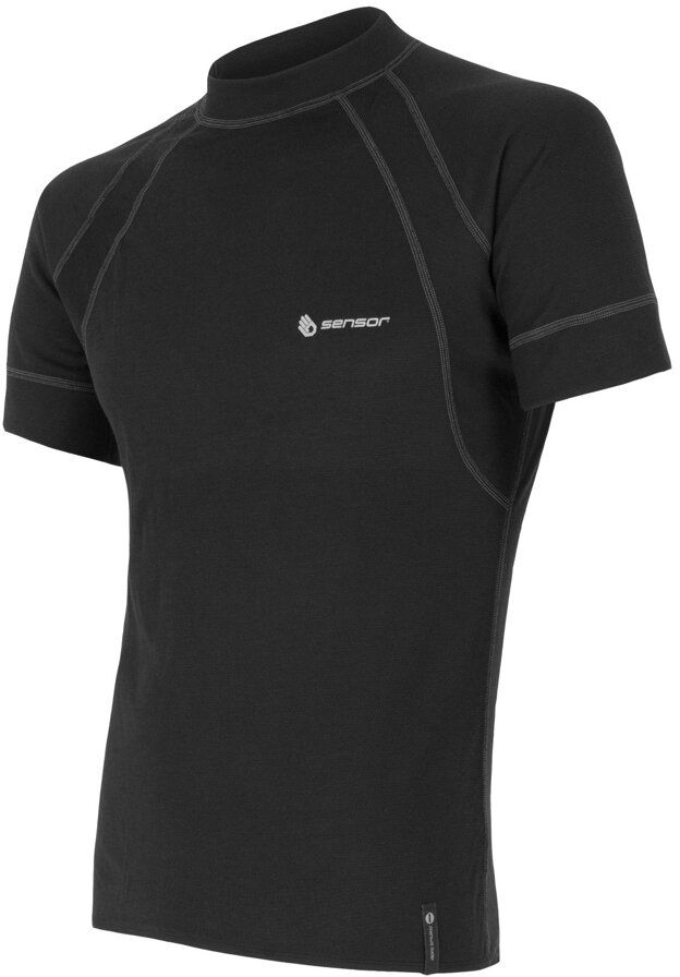 SENSOR DOUBLE FACE pánské triko kr.rukáv černá Velikost: XL