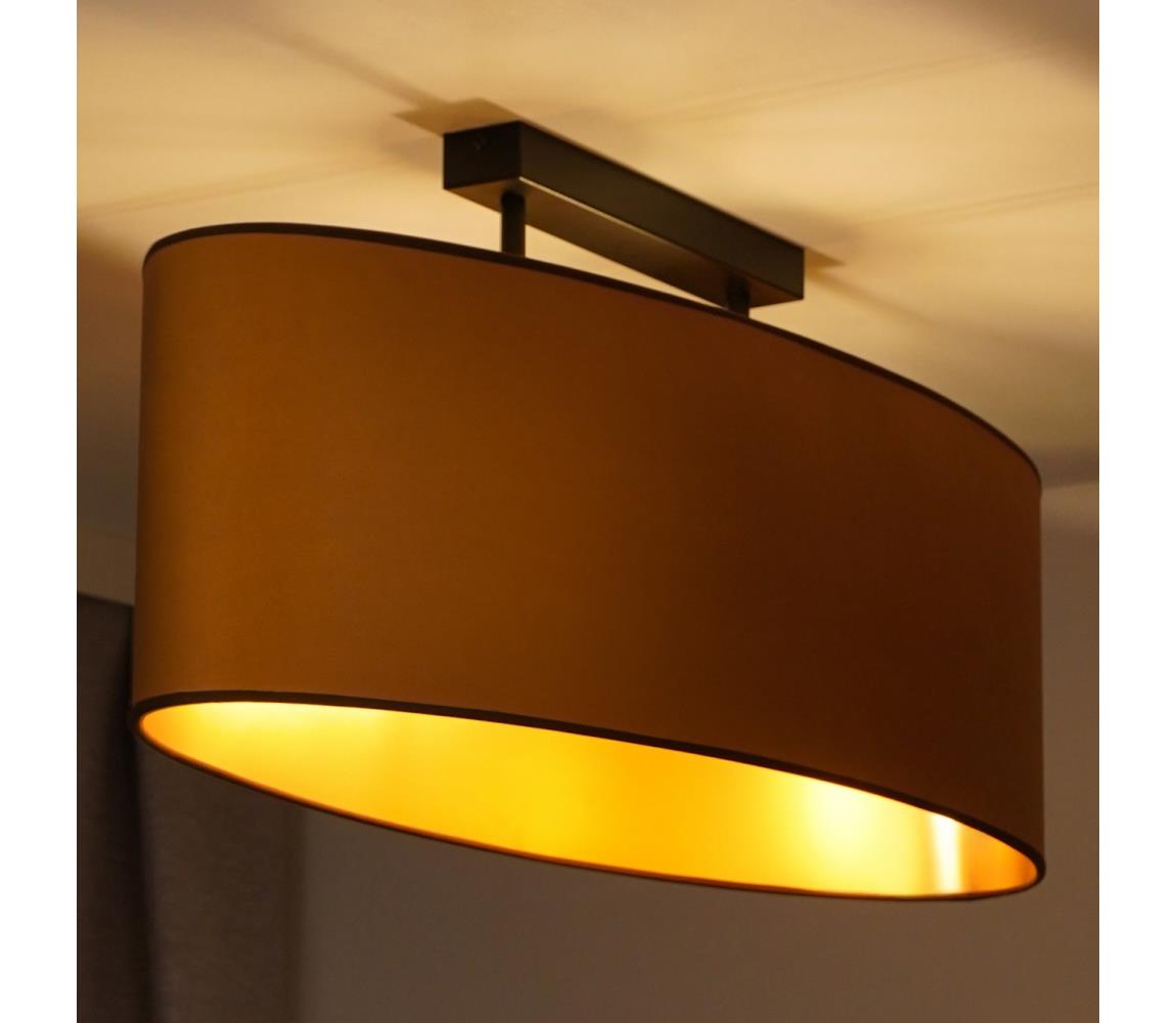 - Přisazený lustr OVAL VEGAN 2xE27/15W/230V hnědá