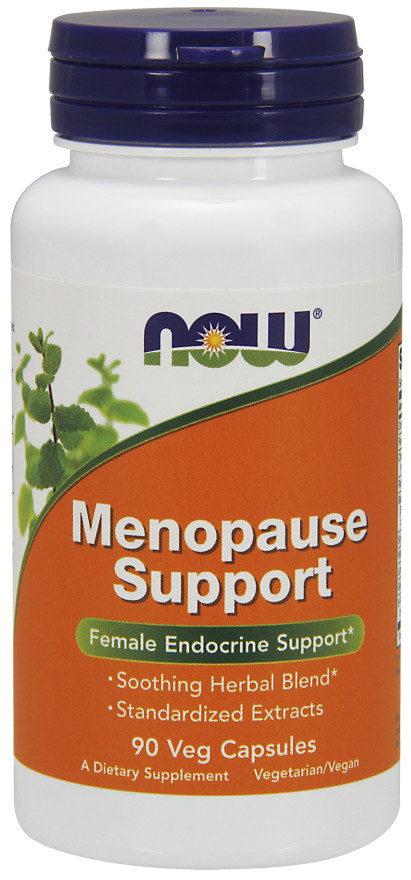 Now® Foods NOW Menopause Support, podpora při menopauze, 90 rostlinných kapslí