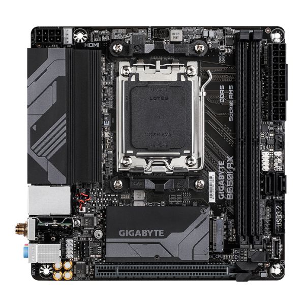 Gigabyte AORUS B650I ULTRA základní deska, AMD B650, AM5, 2xDDR5, mini-ITX