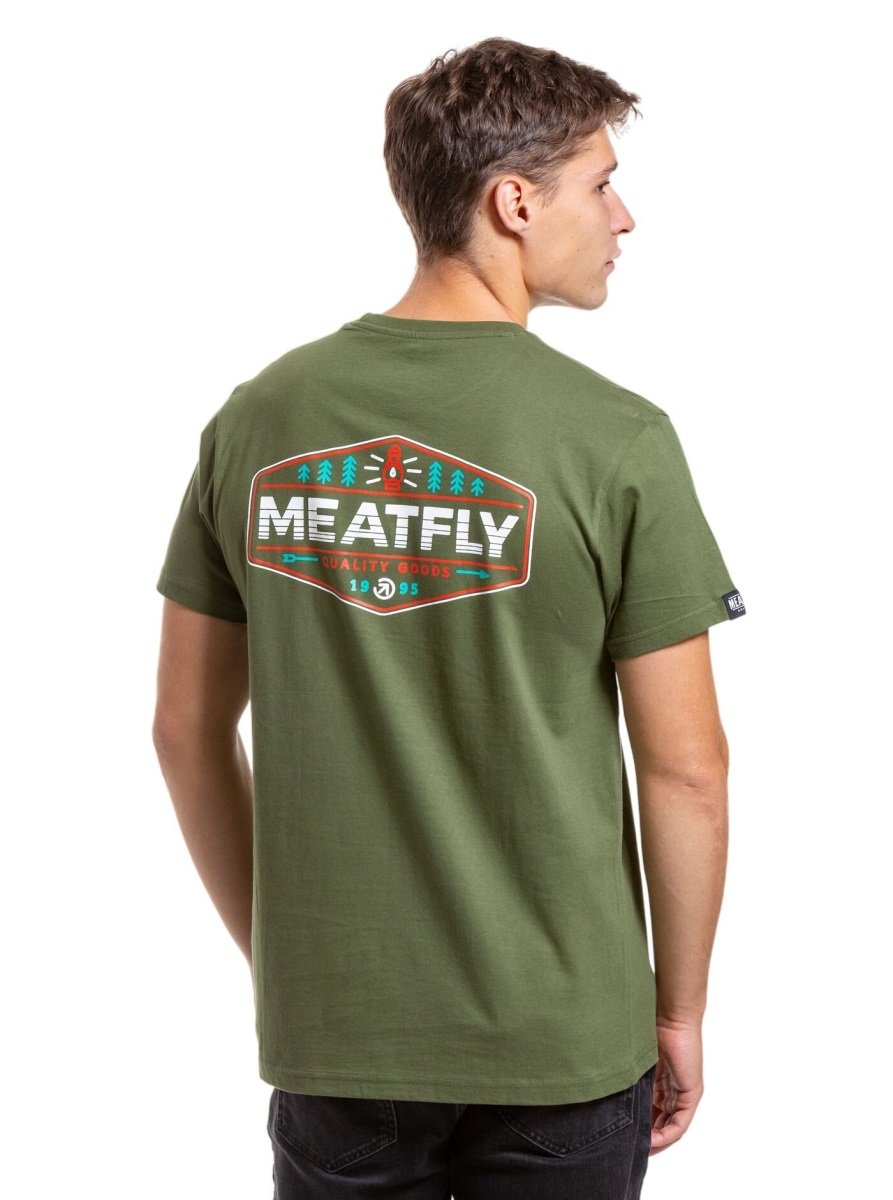 Pánské tričko meatfly lampy zelená s
