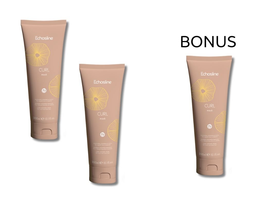 AKCE: 2+1 Echosline Curl Mask - maska pro kudrnaté a vlnité vlasy, 300 ml