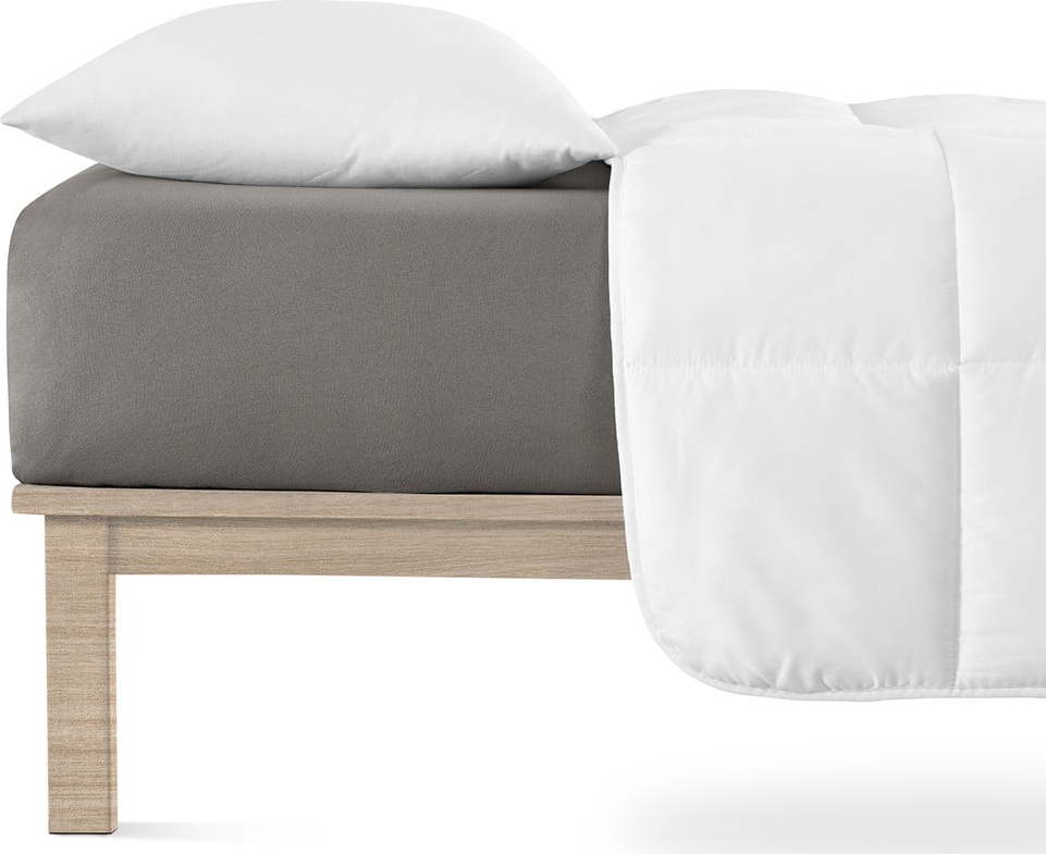 Tmavě šedé napínací prostěradlo jersey 200x200 cm Boxspring – Andrea Simone