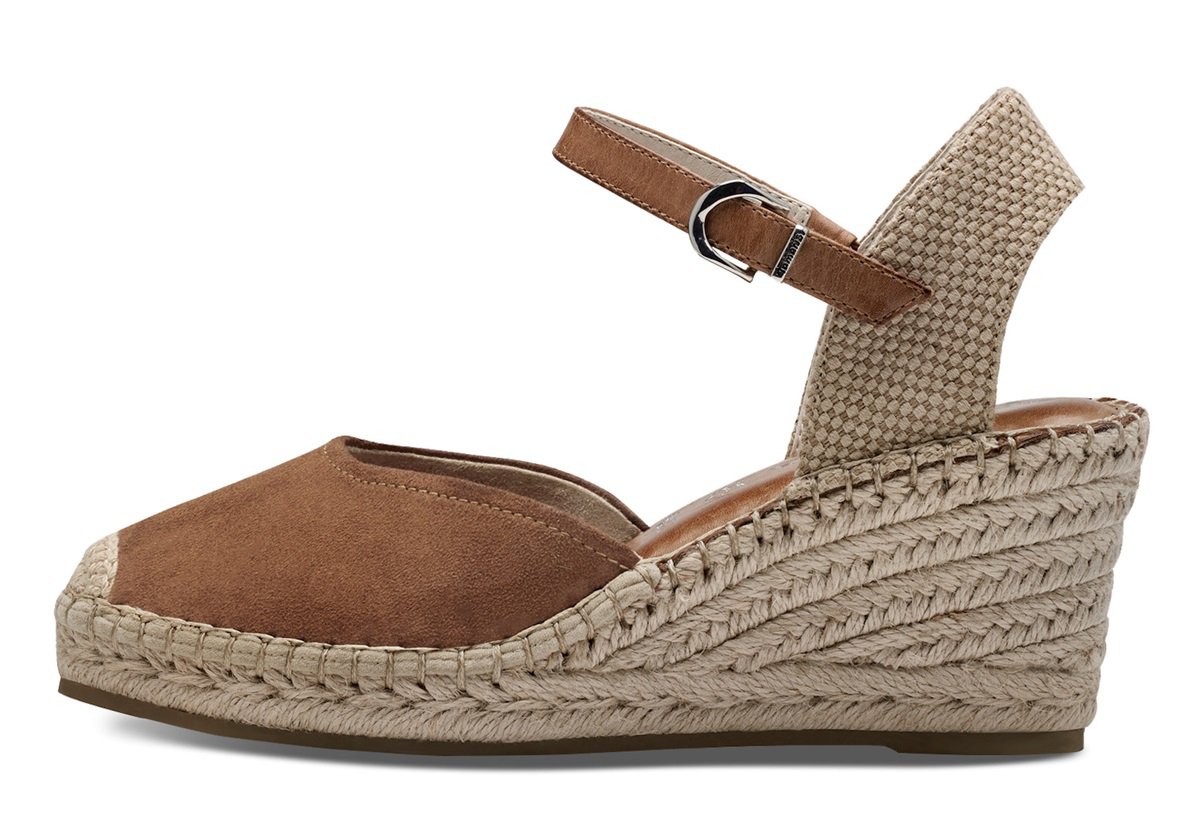 Tamaris 1-29610-42-305 Dámské sandály na klínku hnědé 36