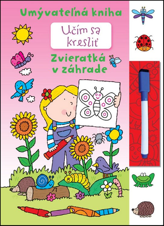 Učím sa kresliť - Zvieratká v záhrade