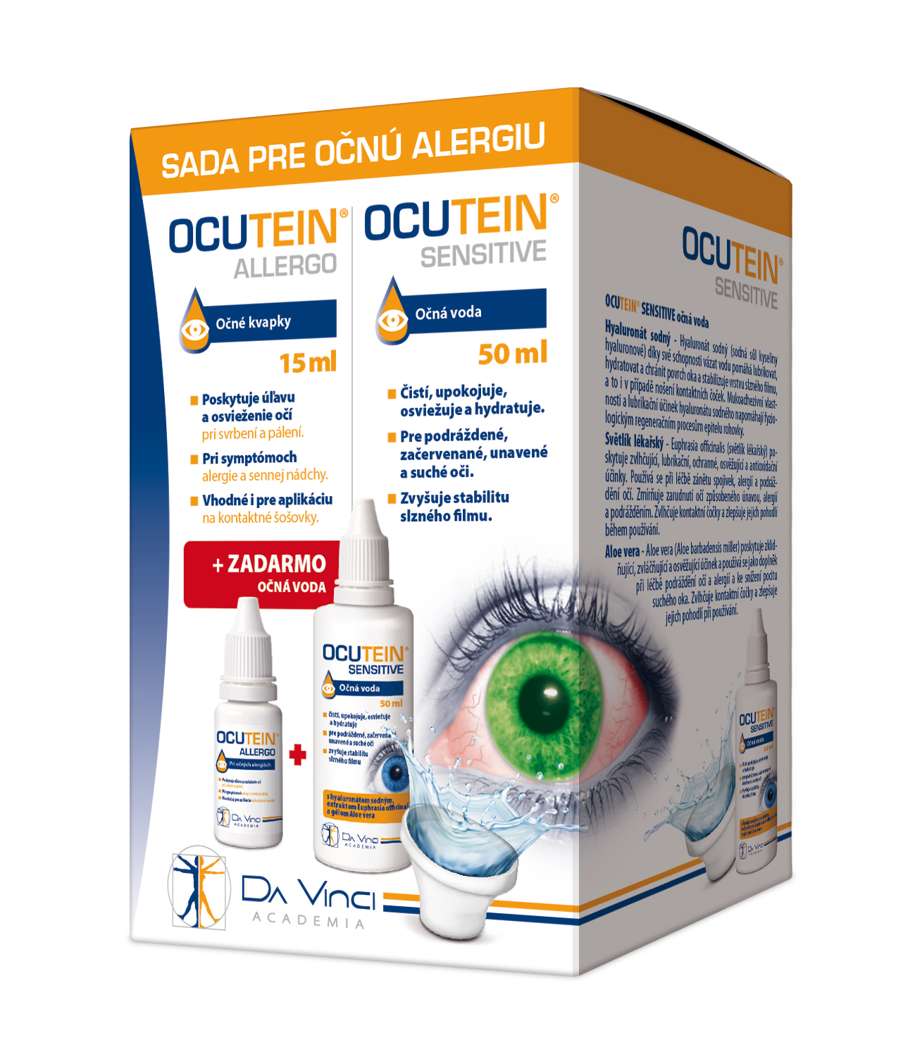 Ocutein Allergo Oční Kapky 15ml + Oční Voda 50ml