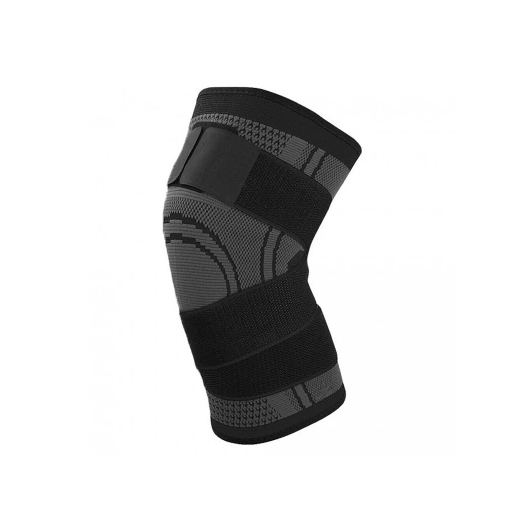 Kompresní ortéza na koleno ZBCH 1 ks - černá-šedá, S