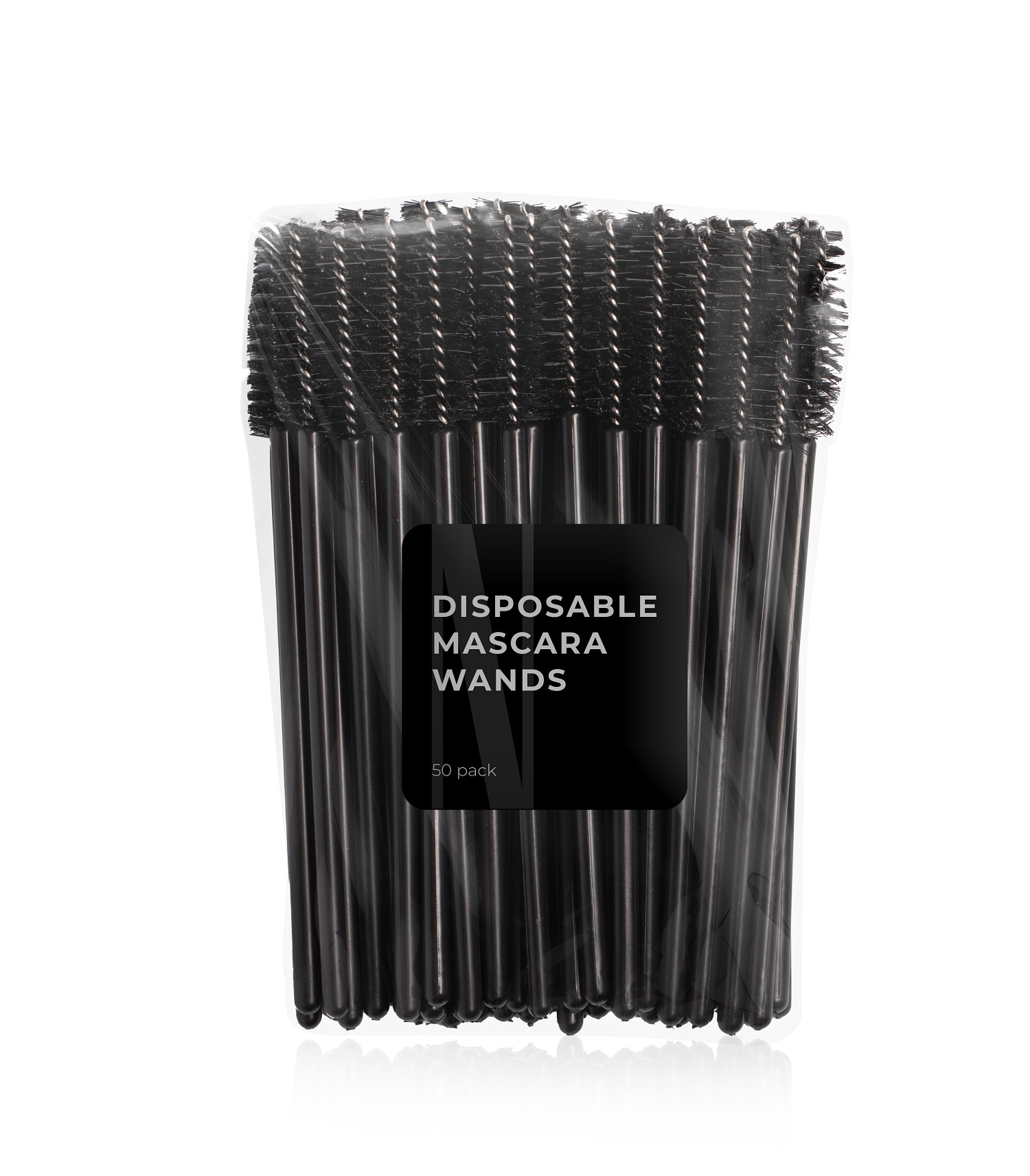 Nanolash Disposable Mascara Wands Jednorázový kartáček na řasy a obočí 50ks