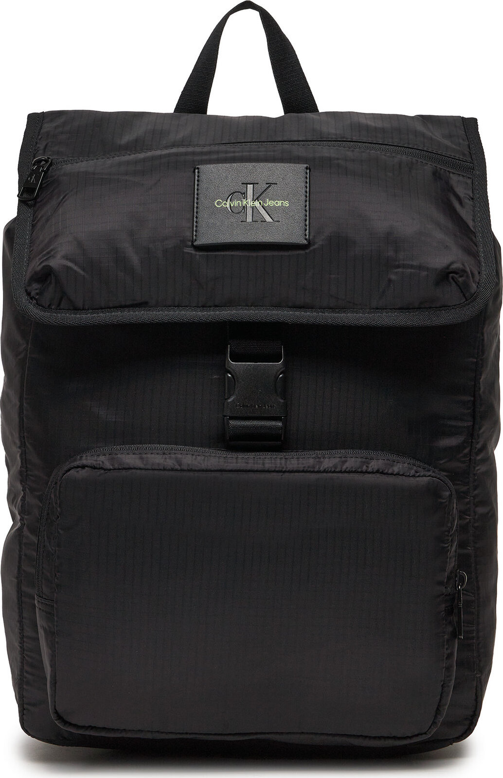 Batoh Calvin Klein Jeans Sport Essentials Sq Flat Bp43 L K50K511721 Black/Sharp Green 0GX
