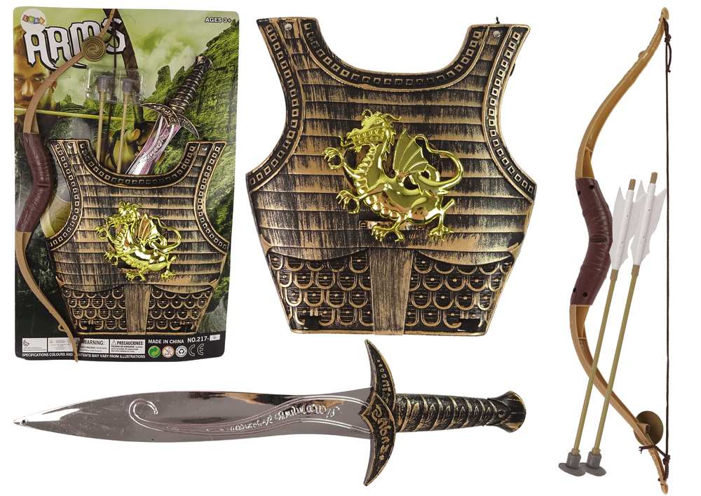 mamido Samurajský rytířský kostým s lukem a mečem