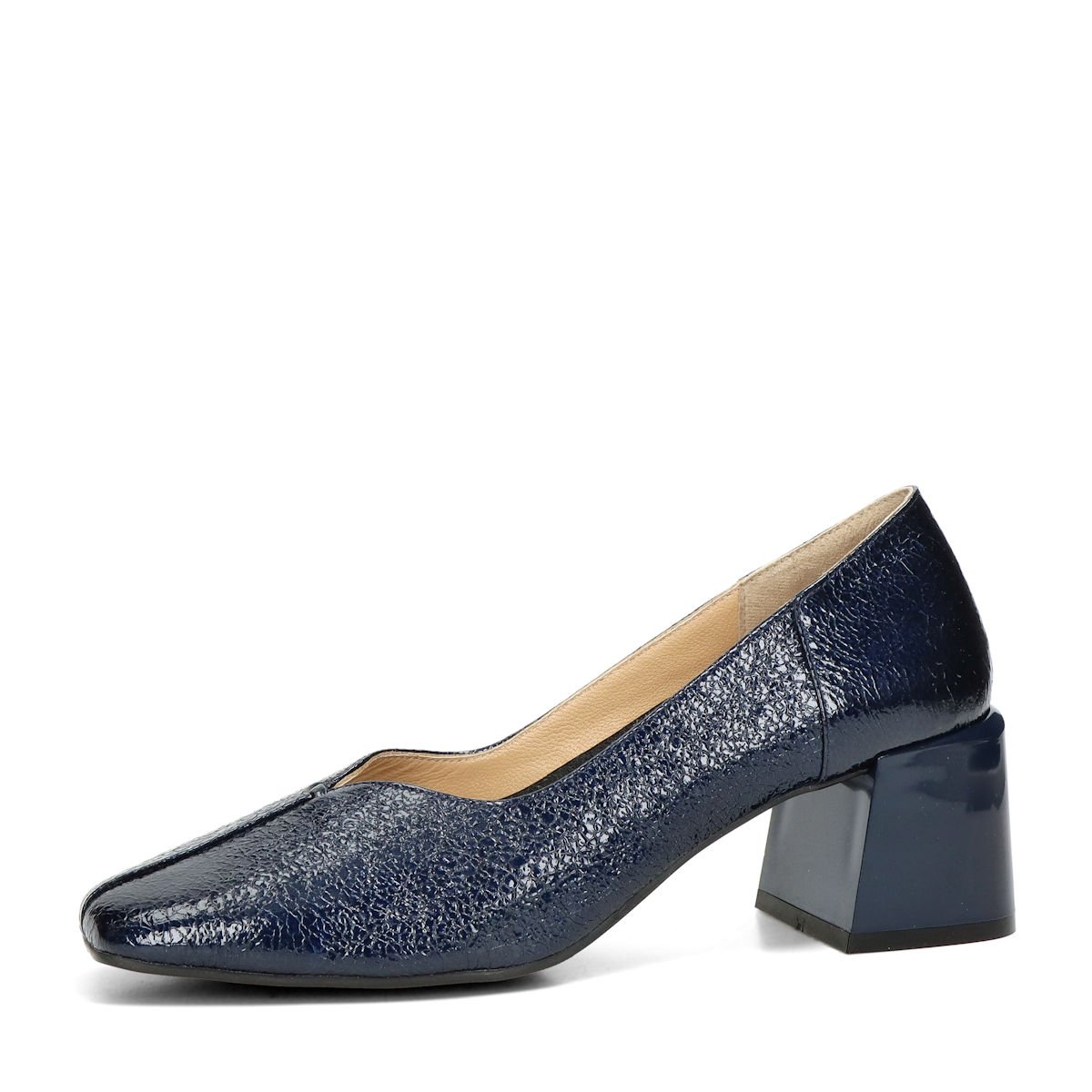 ETIMEĒ dámské kožené lodičky - tmavomodré - 36