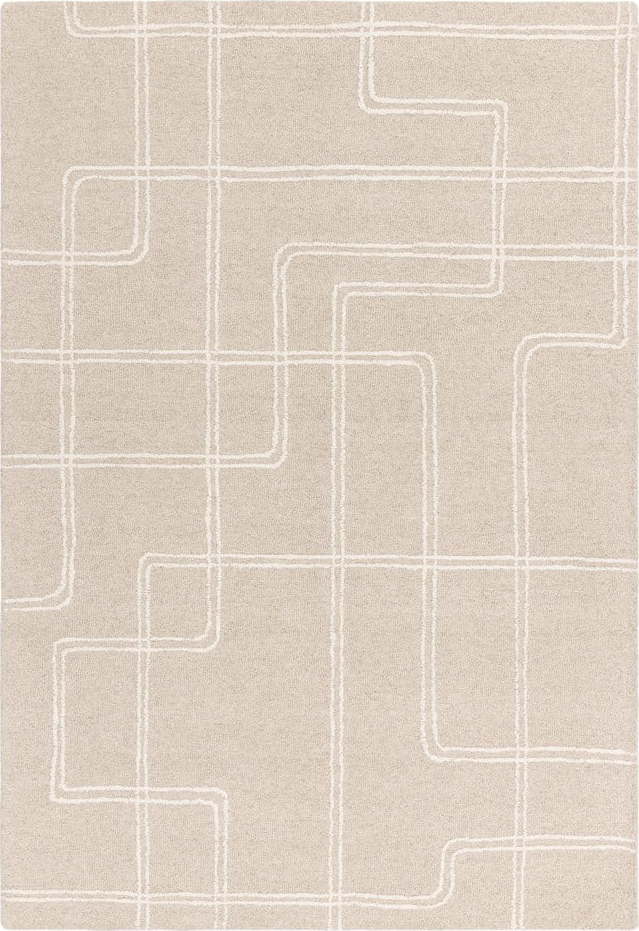 Béžový ručně tkaný vlněný koberec 160x230 cm Ada – Asiatic Carpets
