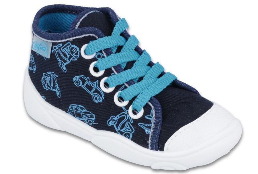 BEFADO 2P059 tenisky modré auta motorky 18 218P059_18