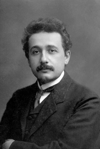 Unknown photographer, Umělecká fotografie Albert Einstein, 1915, Unknown photographer,, (26.7 x 40 cm)