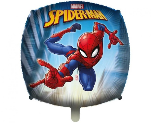 Foliový balonek čtverec Spiderman 45 cm - Procos