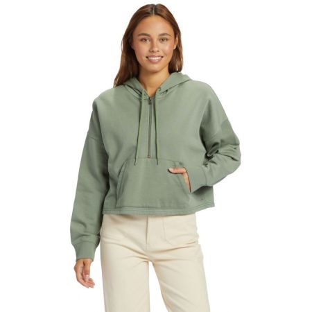 Mikina Roxy Drakes Cove Half Zip - Zelená - L