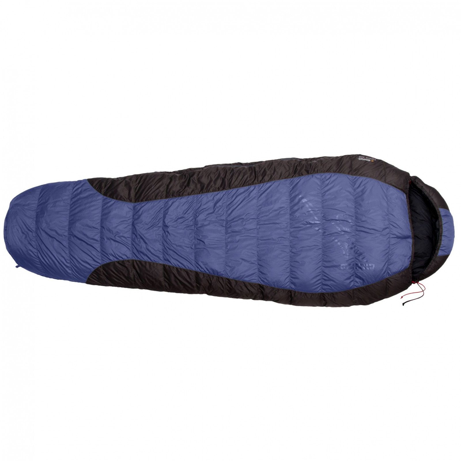 Péřový spacák Warmpeace Viking 600 195 cm wide Zip: Pravý / Barva: modrá/černá