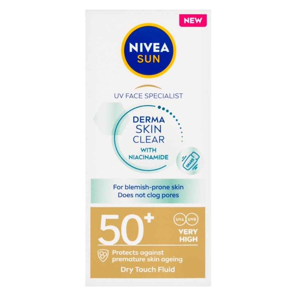 NIVEA Sun Pleťový krém Specialist Derma Skin Clear OF 50+ 40 ml