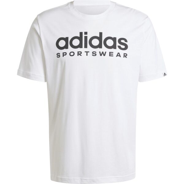 adidas SPORTSWEAR GRAPHIC TEE Pánské triko, bílá, velikost