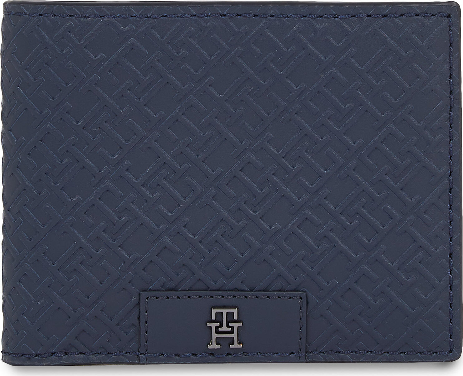 Velká pánská peněženka Tommy Hilfiger Th Monogram Mini Cc Wallet AM0AM12175 Space Blue DW6