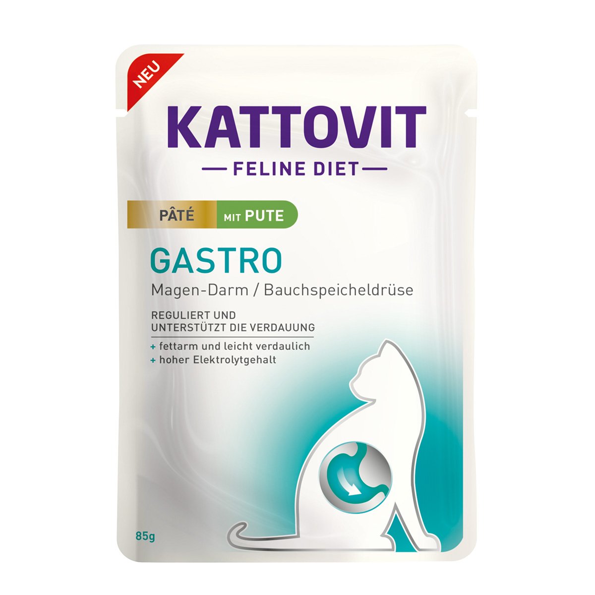 Kattovit Gastro paštika s krůtím masem 10 × 85 g