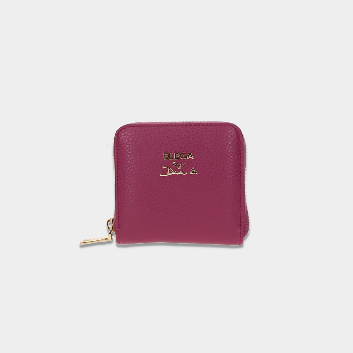 ELEGA by Dana M Malá zipová peněženka Autogram purpurová/zlato