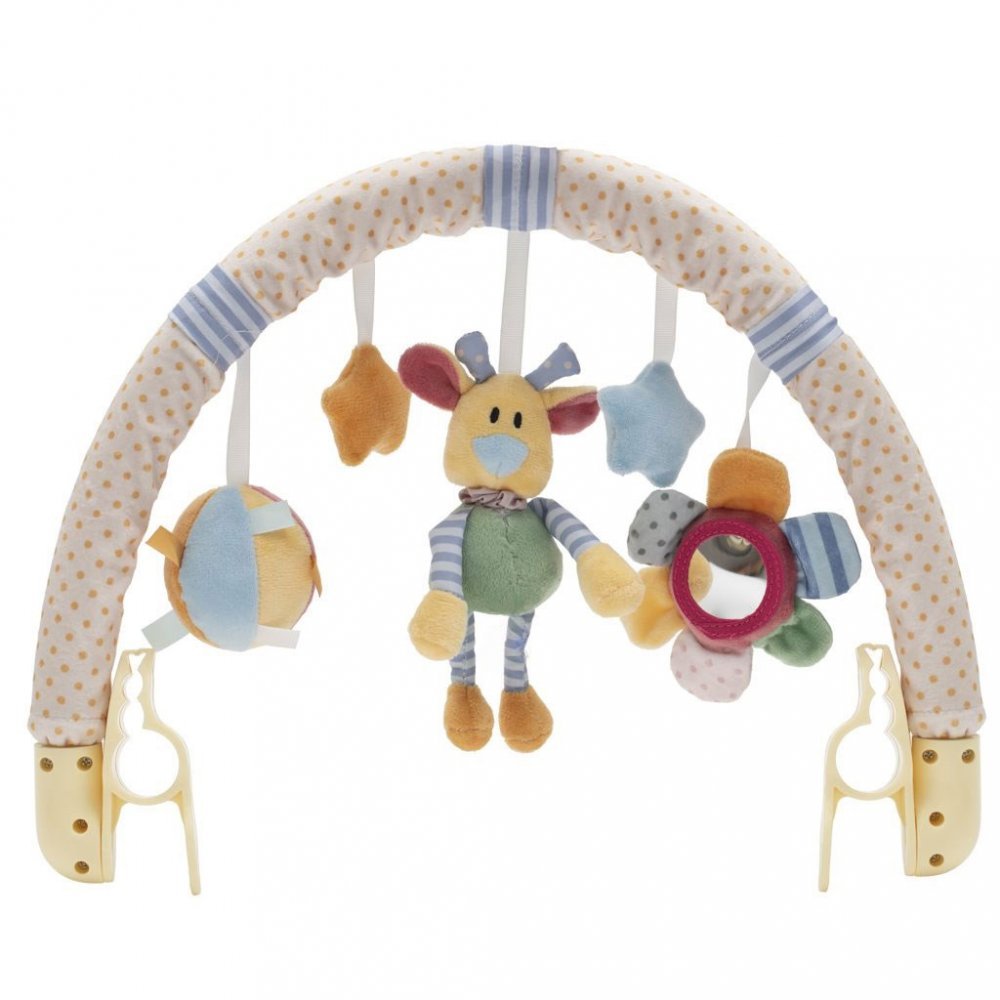 Hračka do kočíka Baby Mix květiny, medvídka a hvězdiček