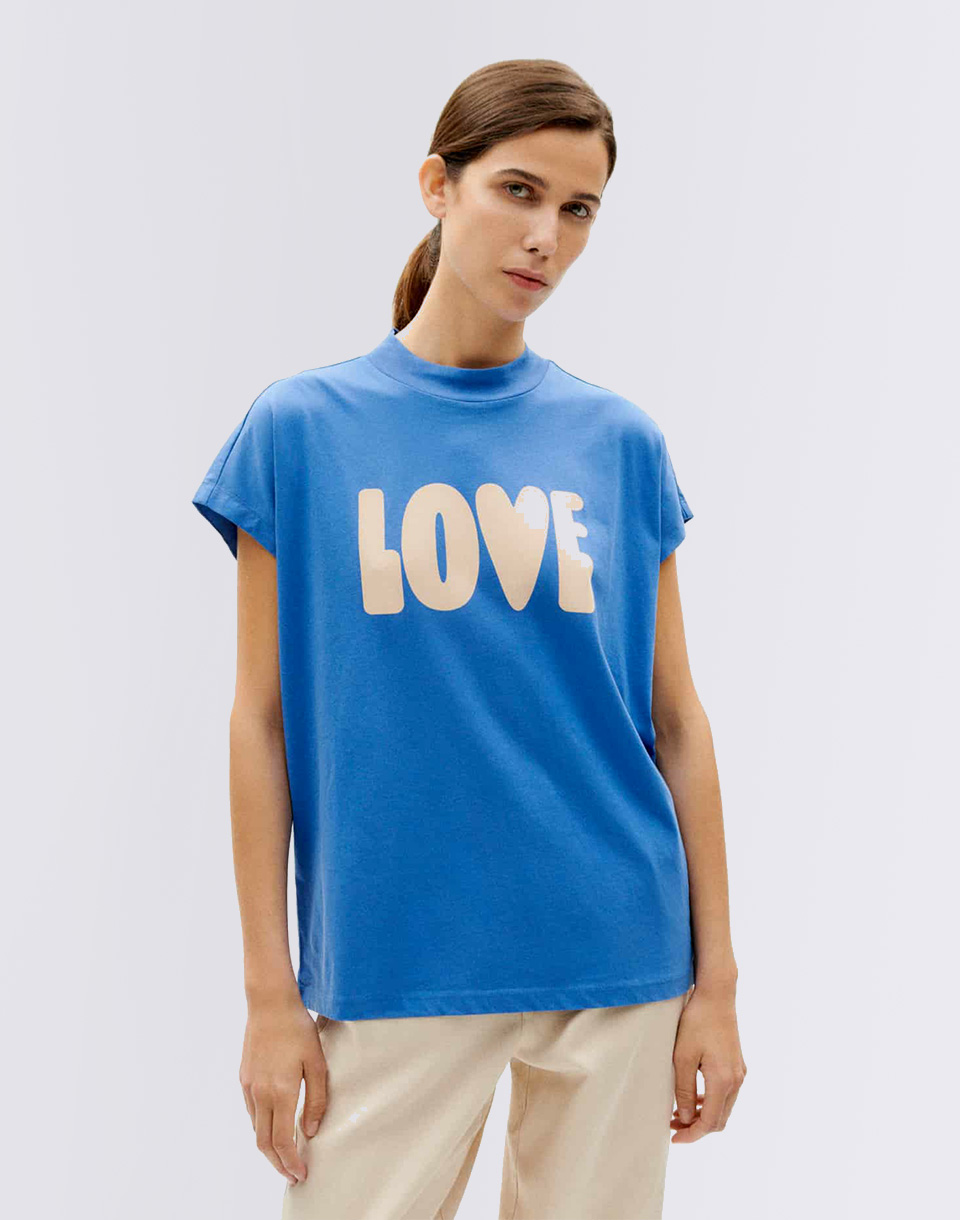 Thinking MU Love Volta T-Shirt HERITAGE BLUE XS