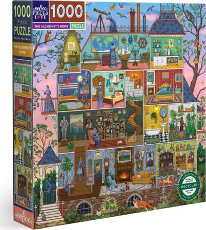 EEBOO Čtvercové puzzle Alchymistův dům 1000 dílků
