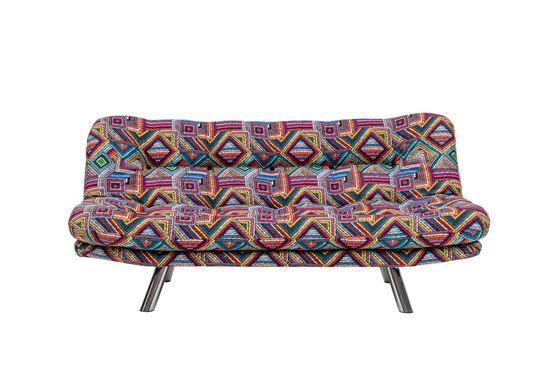 Atelier del Sofa 3-Seat Sofa-Bed Misa Small Sofabed Patchwork Multicolor
