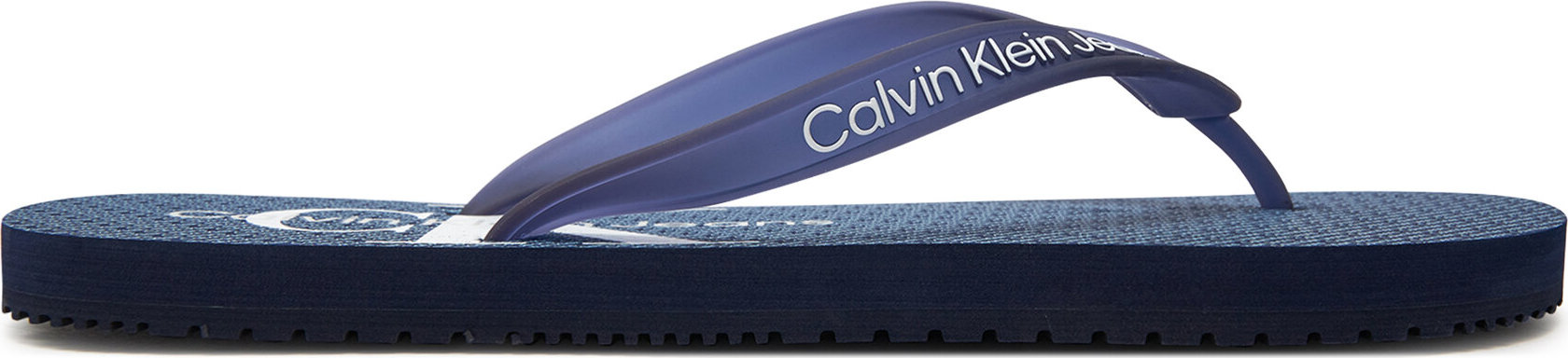 Žabky Calvin Klein Jeans Beach Sandal Glossy YM0YM00952 Peacot/Dusk Blue 0G7
