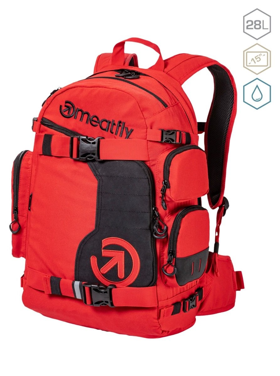 Batoh meatfly wanderer červená 28 l