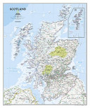 National Geographic: Scotland Classic Wall Map (30 X 36 Inches) (National Geographic Maps)(Other)