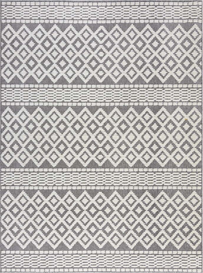 Šedý pratelný koberec z žinylky 80x160 cm Jhansi – Flair Rugs