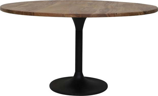Kulatý jídelní stůl s deskou z akácie v přírodní barvě ø 140 cm Biboca – Light & Living