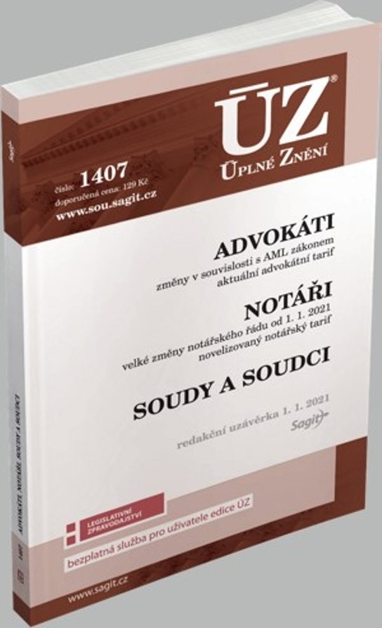 ÚZ 1407 Advokáti, Notáři, Soudci a soudy