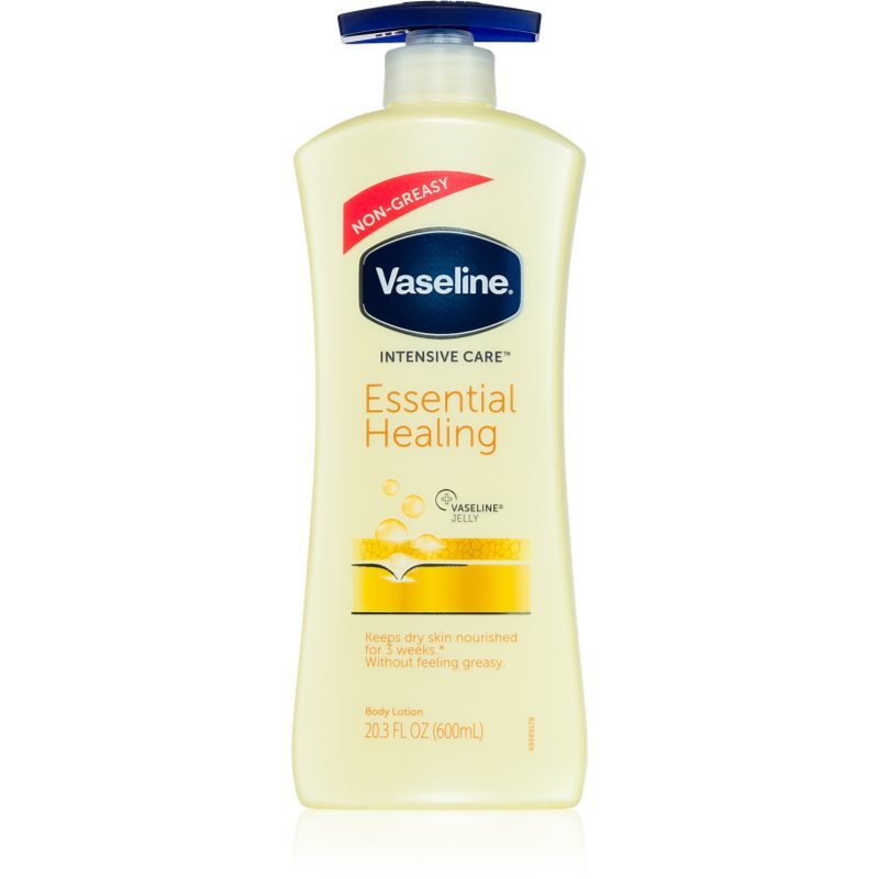 Vaseline Intensive Care hydratační tělové mléko s pumpičkou Essential Healing 600 ml