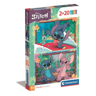 Clementoni - Puzzle 2x20 Disney Stitch