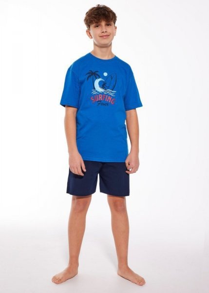 Cornette Young Boy 476/116 Surfir 134-164 Chlapecké pyžamo 158-164 modrá
