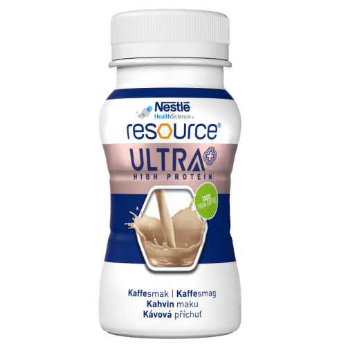 RESOURCE ULTRA + HIGH PROTEIN KÁVOVÁ PŘÍCHUŤ perorální roztok 4X125ML