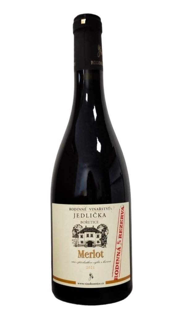 Jedlička Merlot Výběr z hroznů 0,75l 13% ETIKETA