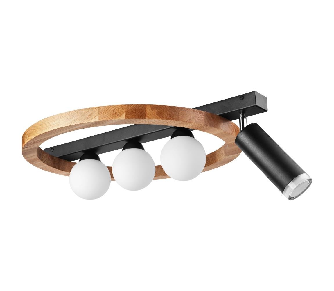 Bodové svítidlo OTIS 3xG9/5W/230V + 1xE27/15W/230V dub